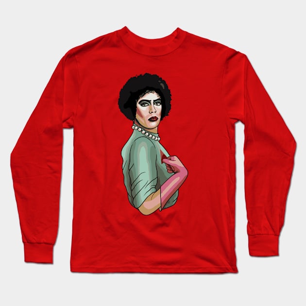 Rocky Show Tatto Art Long Sleeve T-Shirt by PIRAKUNENG